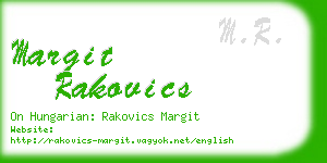 margit rakovics business card